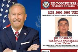 Ronald Johnson, embajador de EU en México, anunció una recompensa de hasta 25 millones de dólares por información para capturar a Juan Carlos Valencia, del CJNG.