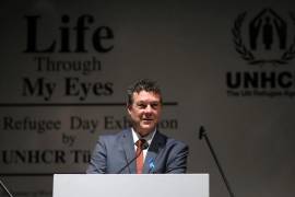 Philippe Leclerc alto funcionario de la ACNUR, que actualmente se desempeña como Director Regional para Europa y Coordinador Regional de Refugiados para la Situación de Ucrania.