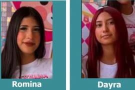 Entre las señas particulares destacan los tatuajes y la perforación en la nariz de Romina Elizabeth, así como las perforaciones, el uso de lentes y una mancha en el lado derecho del ombligo de Dayra Alejandra.