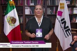 La consejera presidenta, Guadalupe Taddei, ofreció un mensaje tras el cierre de las casillas en todo el país