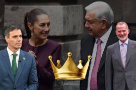 Respalda AMLO a Sheinbaum y acusa prepotencia de España: Dijo que las diferencias no son con el gobierno español, sino con la monarquía.