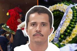 Coronaciones florales, algunas con mensajes retirados, llegaron al funeral de “El Mencho” en Guadalajara bajo vigilancia del Ejército y Guardia Nacional