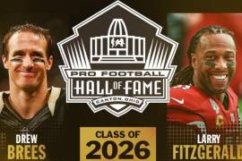 Drew Brees, Larry Fitzgerald, Luke Kuechly, Adam Vinatieri y Roger Craig formarán parte de la Clase 2026 del Pro Football Hall of Fame, cuyo acto de exaltación se celebrará en Canton, Ohio.