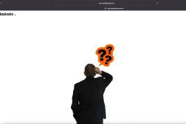 La página oficial del Gobierno de Coahuila permanece en blanco con la leyenda “En mantenimiento”.