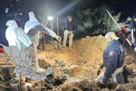 Hallan tres fosas clandestinas con restos óseos en Mexicali