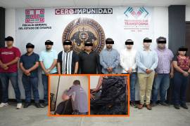 Fiscalía de Chiapas detuvo a 10 funcionarios tras videos de presunta tortura a detenidos durante operativo en Tuxtla Gutiérrez.