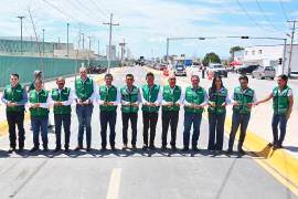 Autoridades estatales y municipales inauguraron la ampliación del acceso vial al Hospital Rural No. 79 del IMSS, en Matamoros.