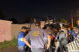 Elementos de distintas corporaciones participaron en el operativo de vigilancia realizado en Ciudad Frontera.