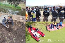 Fiscalía de la CDMX comparte fotografías de búsqueda de restos humanos en la zona del Lago de Chalco