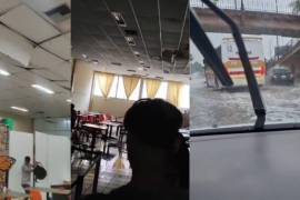 El video comparte algunas escenas que se vivieron en Saltillo durante la tormenta de granizo de ayer jueves.