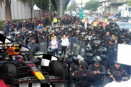 Horas antes de que inicie el Gran Premio de México de la Fórmula 1, con sede en el Autódromo Hermanos Rodríguez, un presunto grupo de trabajadores del PJF se dieron cita para protestar.