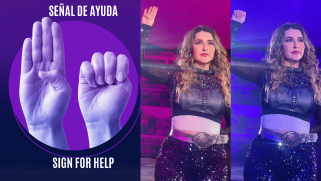 Alicia Villarreal generó gran interés tras realizar en su concierto la ‘Señal de Ayuda’, un gesto reconocido internacionalmente como señal de auxilio en casos de violencia de género