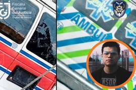 Ambulancia donde fue trasladado Alexis, la cual cambió de imagen luego del hallazgo del joven.