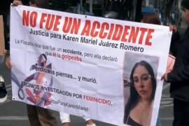 Familiares y estudiantes protestan en CDMX para exigir justicia por Karen Mariel, alumna del IPN, y que su caso sea investigado como feminicidio