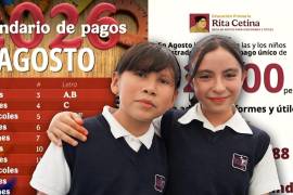 La Beca Rita Cetina dará 2 mil 500 pesos anuales a estudiantes de primaria pública. Conoce el calendario de pagos de agosto de 2026.