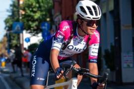La ciclista saltillense sumó su quinto podio durante su gira por territorio italiano.