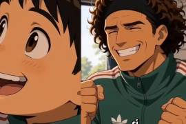 Un video creado con Inteligencia Artificial muestra a Gilberto Mora llamando a su mamá para pedir permiso de jugar contra Inglaterra, mientras Guillermo Ochoa, a quien llama “Don Memo”, lo acompaña.