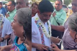 Una mujer denunció haber sido víctima de un presunto robo durante un evento encabezado por Hugo Aguilar Ortiz, presidente de la SCJN, en Tuxtepec, Oaxaca. El momento quedó registrado en video.
