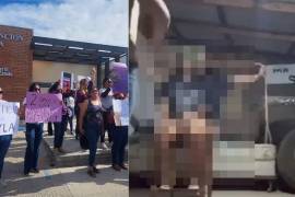 Protesta por el caso de Leyla Monserra en Sonora