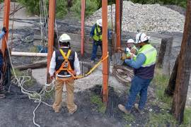 Para los trabajos de recuperación en la mina, se realizaron excavaciones y voladuras controladas.