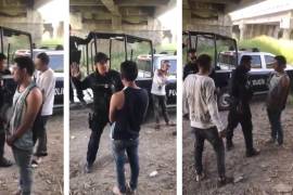 Policías de Celaya, Guanajuato, golpearon y humillaron a jóvenes acusados de robo.