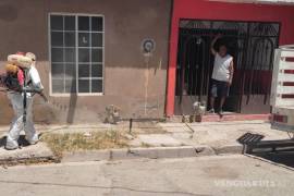 Por la tarde, se recorren las calles de las colonias para nebulizar y así completar el esquema de acción.