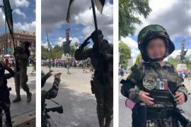 El 16 de septiembre se llevó a cabo el desfile de las Fuerzas Armadas en las calles de la Ciudad de México, en conmemoración del Día de la Independencia. Durante el evento cívico, elementos de distintas dependencias marcharon uniformados entre una multitud de gente.