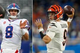 Daniel Jones y Joe Burrow tienen la tarea de darle un triunfo a sus escuadras que marchan mal en la NFL, ambas con un récord de 2-3 y 1-4 respectivamente.