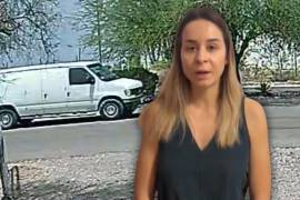 Mónica Gámez Grijalva denunció ante autoridades de Sonora el presunto seguimiento de una camioneta blanca y entregó videos de cámaras de seguridad.