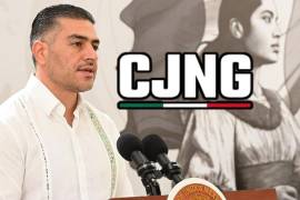 Omar García Harfuch, secretario de Seguridad Pública y Protección Ciudadana, durante la conferencia Mañanera del Pueblo en la que se presentó el informe de seguridad.