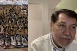 Zapatos encontrados en Teuchitlan, Jalisco | Gerardo Fernández Noroña en transmisión de marzo