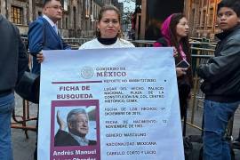 La madre buscadora Cecilia Flores, líder del colectivo Madres Buscadoras de Sonora, acudió a Palacio Nacional para ‘seguir buscando’ al Presidente Andrés Manuel López Obrador.