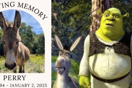 Perry, el mini burro que sirvió de inspiración para el entrañable personaje “Burro” en Shrek, falleció a los 30 años.