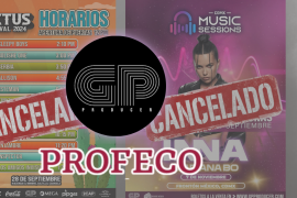 La Profeco anunció que apoyará a los afectados por la cancelación de eventos de GP Producer, como el Cactus Festival y conciertos de Music Sessions. Según la Ley de Protección al Consumidor, se debe reembolsar otorgar una compensación