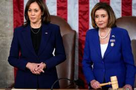 La expresidenta de la Cámara de Representantes estadounidense, Nancy Pelosi, mostró este lunes su apoyo a la vicepresidenta Kamala Harris en su carrera a la Casa Blanca.