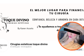 Página de Facebook de Cirugías Estéticas Toque Divino, donde usuarios han compartido experiencias y advertencias sobre los procedimientos.