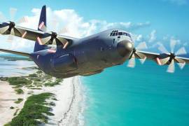 Avión C-130J Super Hercules de la Fuerza Aérea Mexicana