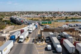 El cruce de camiones de carga entre Eagle Pass y Piedras Negras cayó 52.6% durante septiembre.
