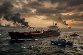 El flujo de crudo se reduce a un mínimo histórico debido a la intensificación del conflicto y las amenazas a la seguridad de la navegación.