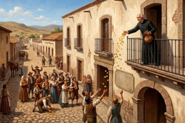 Hidalgo habría lanzado monedas de oro a los habitantes de Saltillo para sumarlos a la causa insurgente.