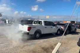 Los hechos se registraron alrededor de las 9:00 horas en el cruce de la Avenida Lázaro Cárdenas y la calle Horticultores. FOTO: Captura de pantalla