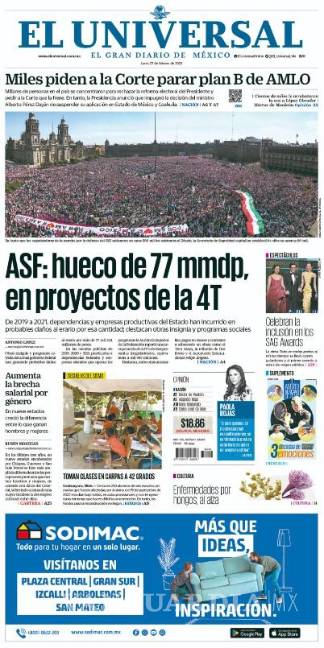 $!Así reaccionaron medios nacionales a la protesta en defensa del INE