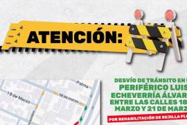 El tramo entre 18 de Marzo y 21 de Marzo permanecerá cerrado durante cuatro días para permitir la intervención vial.