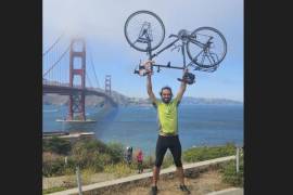 ‘Pepe’, el saltillense que hace ecoturismo recorriendo la costa oeste de EU en bicicleta