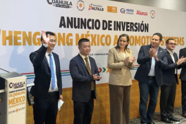 Autoridades estatales y municipales participaron en la presentación del proyecto de inversión de CHL/Henglong México Automotive en Saltillo.