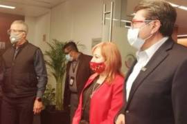 Rosario Piedra llega a Senado para comparecer tras toma de CNDH