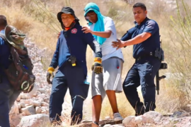 Un joven de 18 años fue rescatado por la policía de Torreón luego de presentar síntomas de deshidratación durante el descenso por la ruta Puerto Noas.
