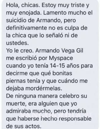 $!Armando Vega Gil fue acusado por otras dos mujeres más