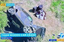 Tiger Woods se encuentra lesionado en el hospital tras sufrir un accidente automovilístico