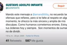 Gustavo Adolfo Infante aviva polémica con Amandititita... 'es un cero a la izquierda' (video)